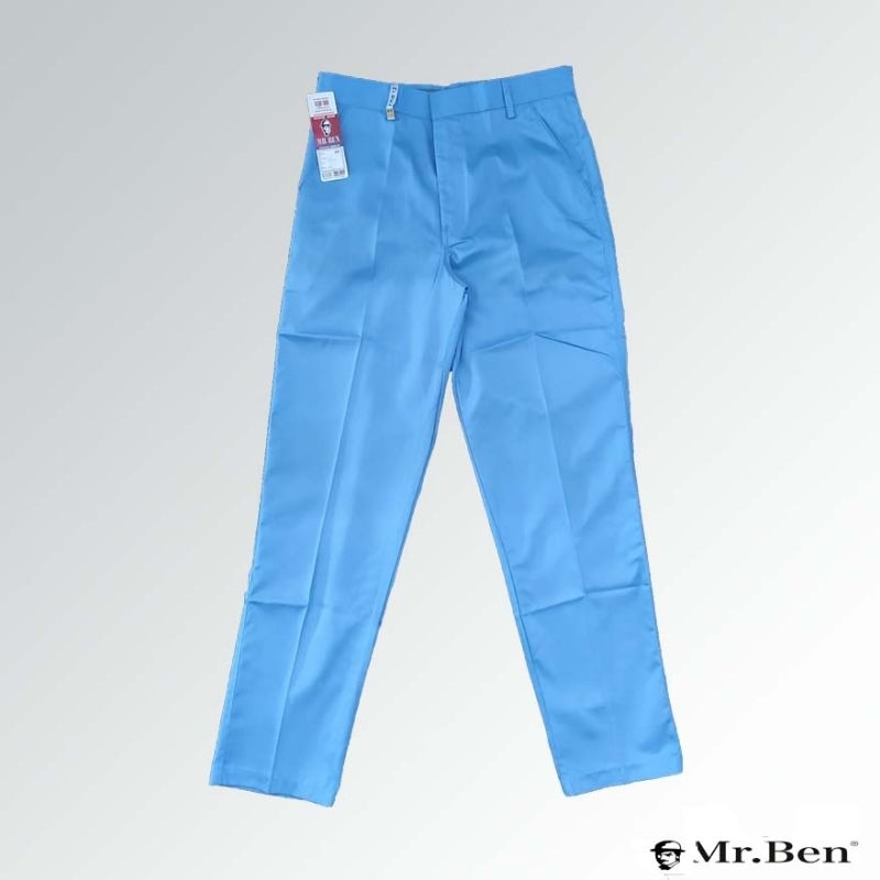 MR.BEN Seragam Sekolah Celana SMA Biru Langit