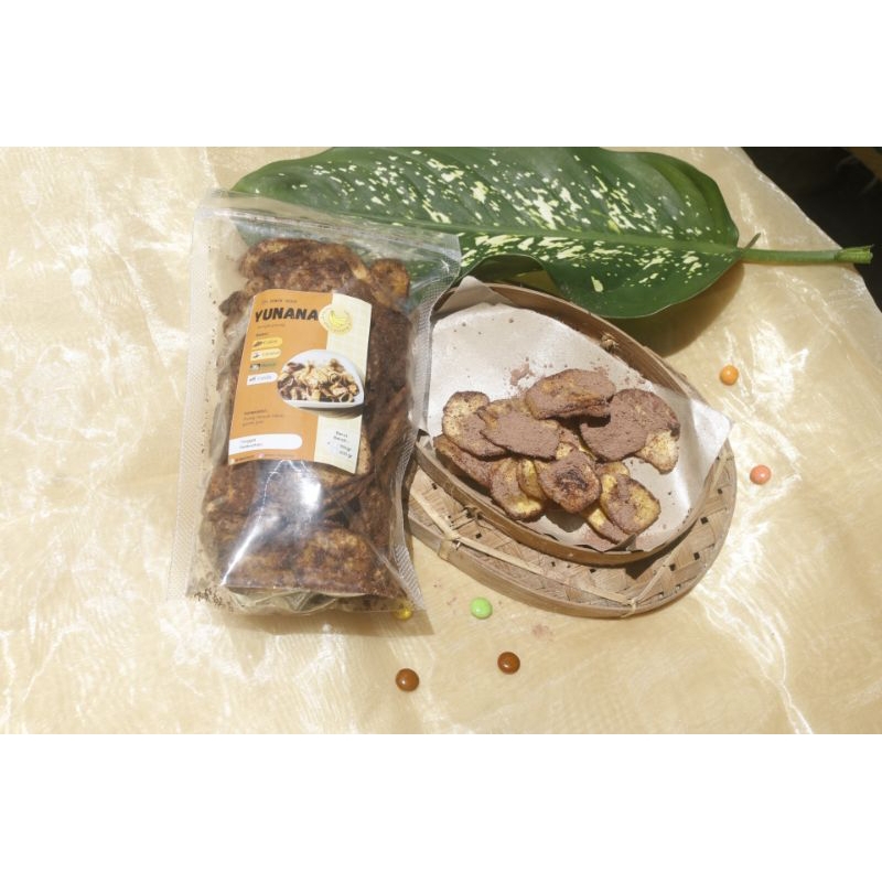 

keripik pisang rasa coklat