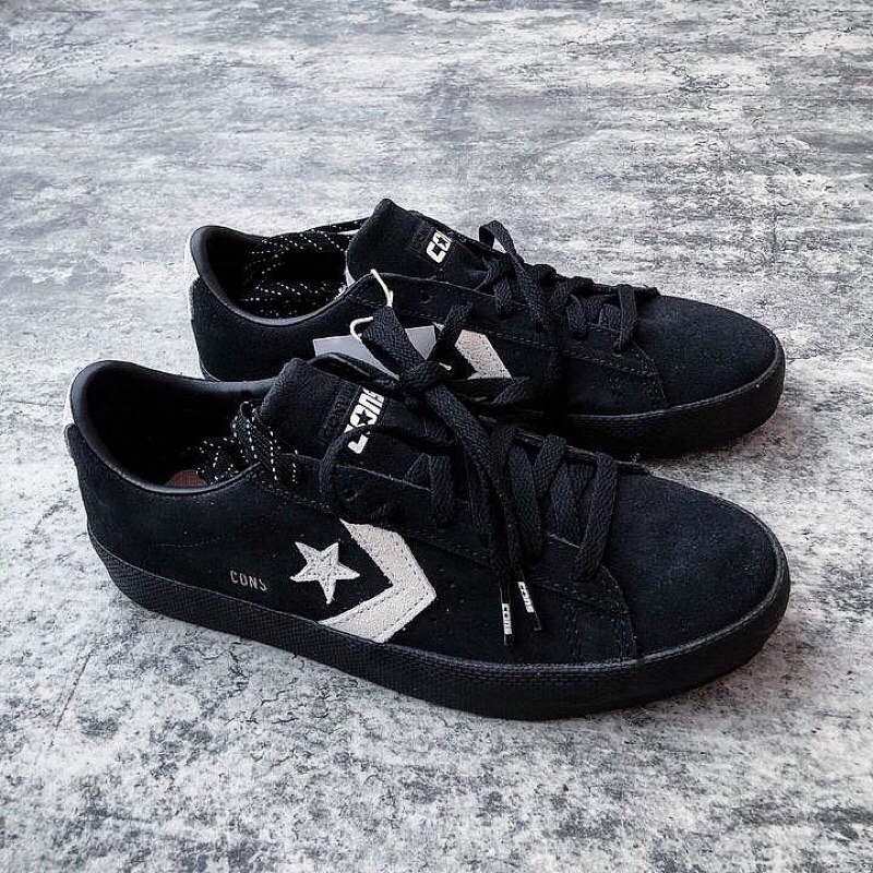 CONVERSE CONS PRO VULCANIZED OX - BLACK BLACK TRUE WHITE ORIGINAL