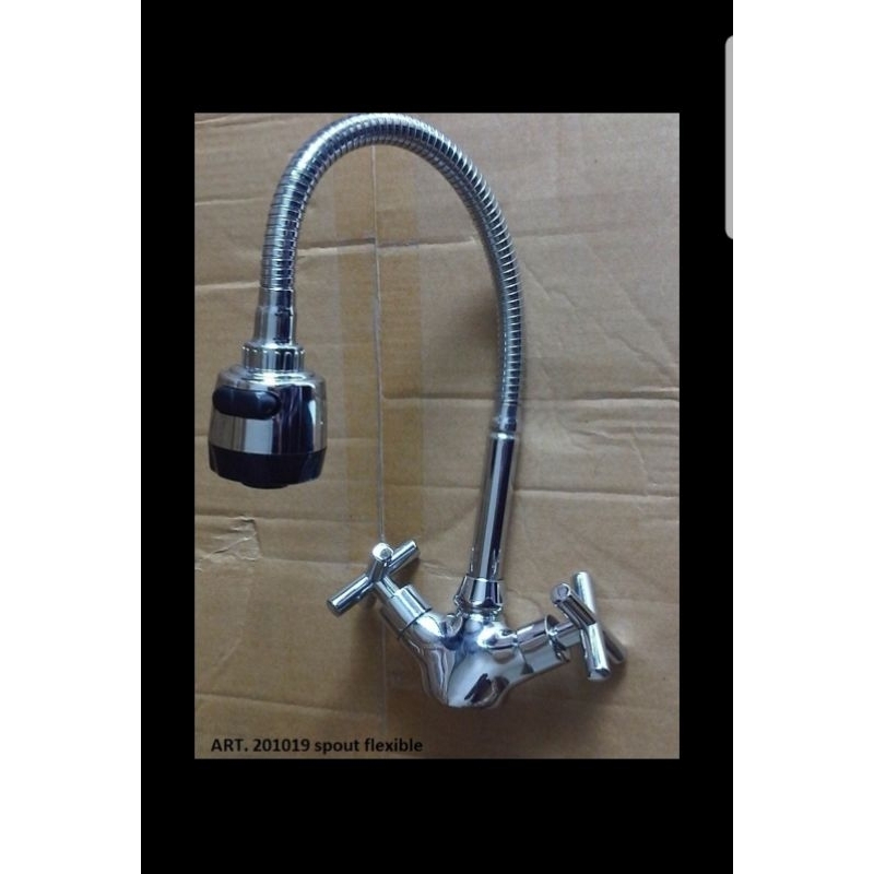 Kran Dapur / Sink Cuci Piring Mixer Model Flexible Bahan Kuningan