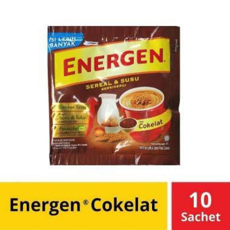 

Energen susu sereal aneka rasa 10 sachet @35gr 35 gr gram 1 Renceng isi 10 sachet