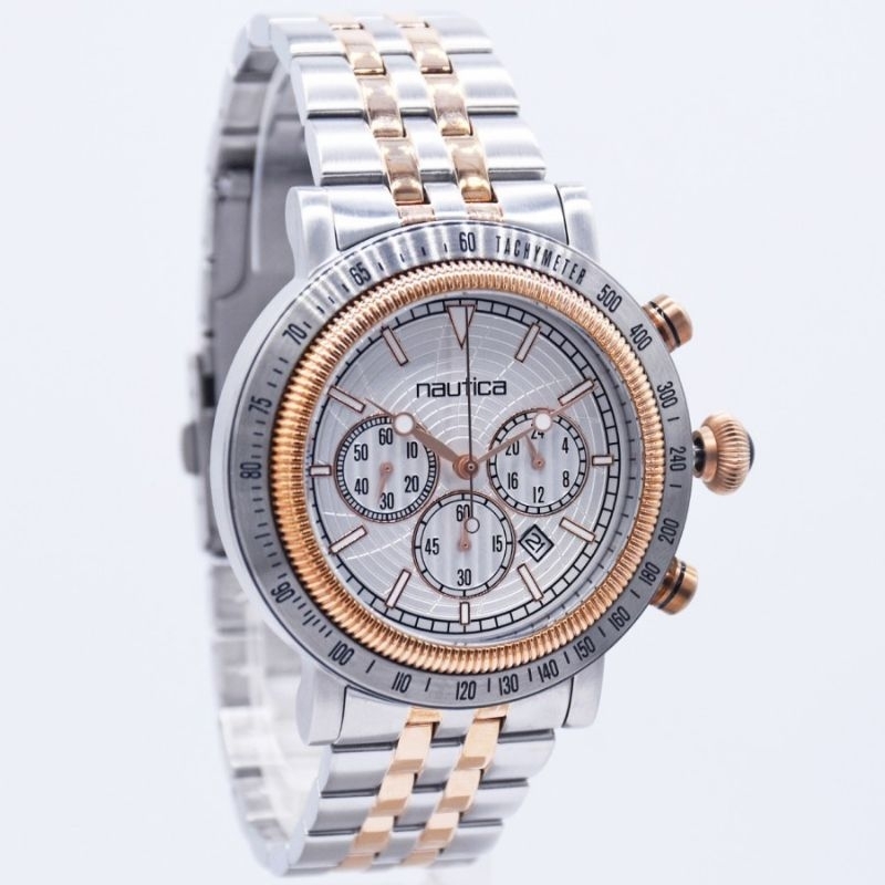 JAM TANGAN PRIA NAUTICA NAPSPF204 Spettacolare Raissue Original Gents Boxest Watch