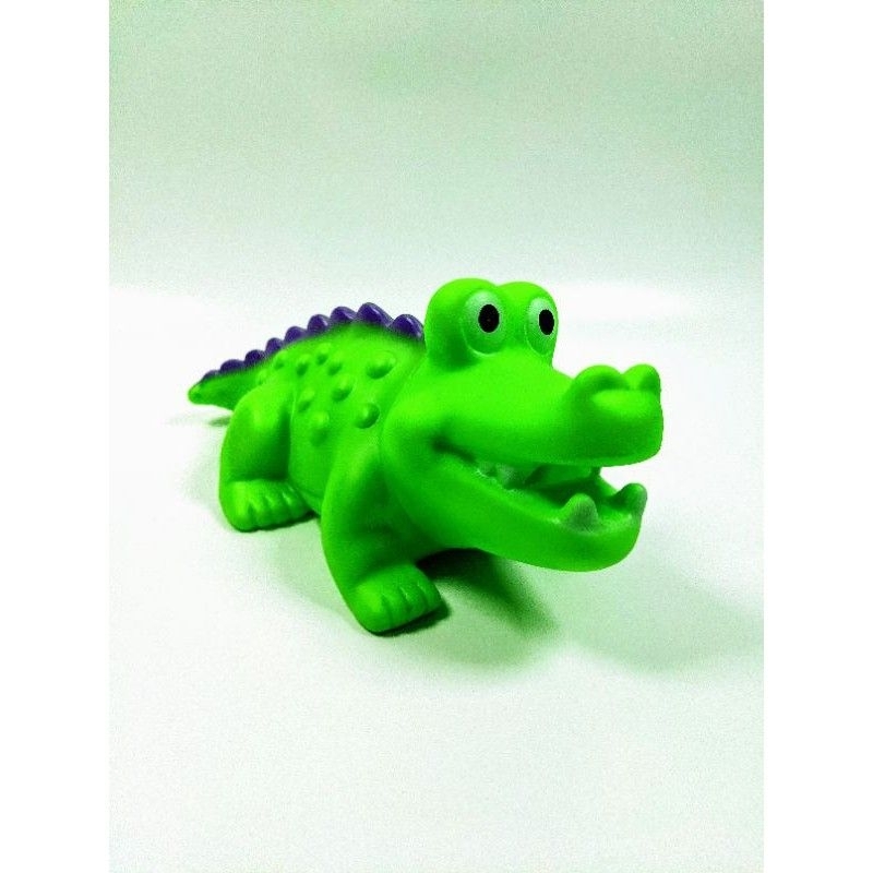 mainan buaya karet bunyi cit