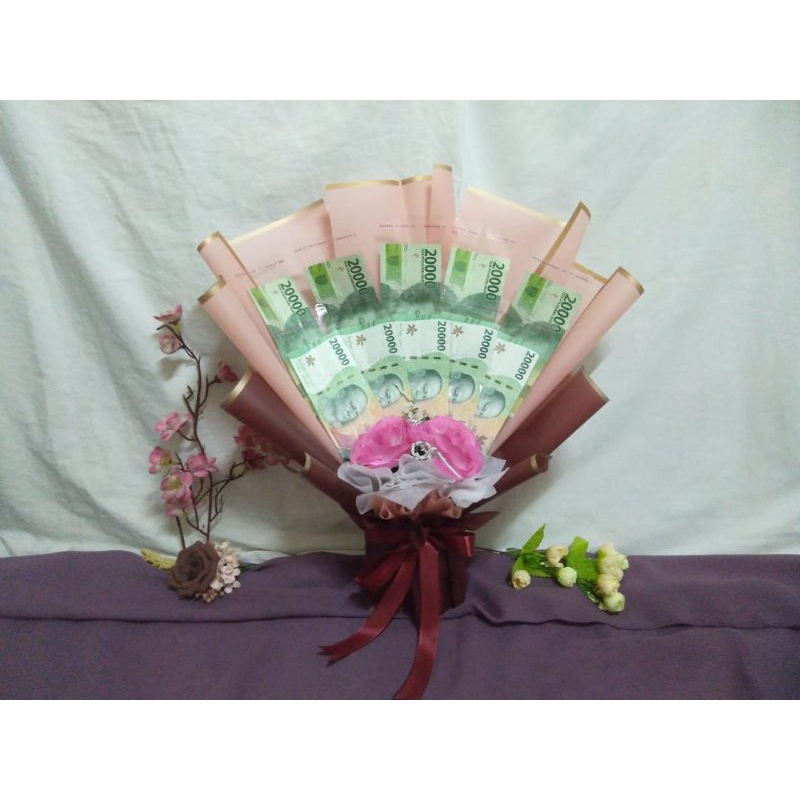 Buket uang kosong / buket uang kombinasi / Bouquet money / Kerangka buket / buket wisuda / buket kad