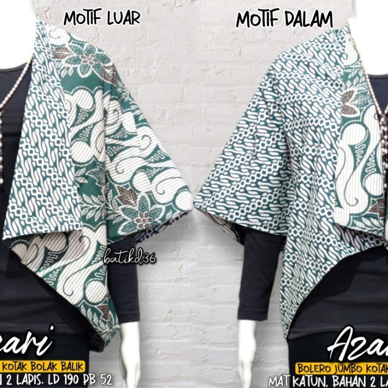 Grosir Bolero batik wanita jumbo murah tebal motif Bolak balik parang kawung kekinian 2 outer wanita remaja cewek cewe lucu keren murah blazer rompi cardigan vest kakak adik ibu mama muda katun halus keren kasual seragam kembaran super oversize xxxxxl