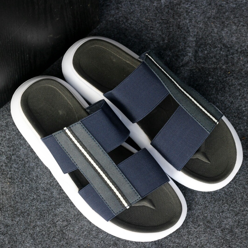 Sandal Slide Casual Pria Original Sendal Slop Keren Kasual Ringan Enoz Laporta