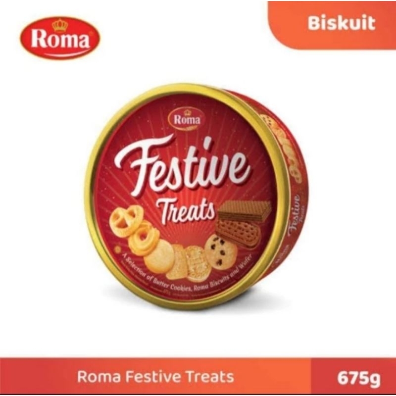 Roma Festive Treats Cookies Biscuits 675g