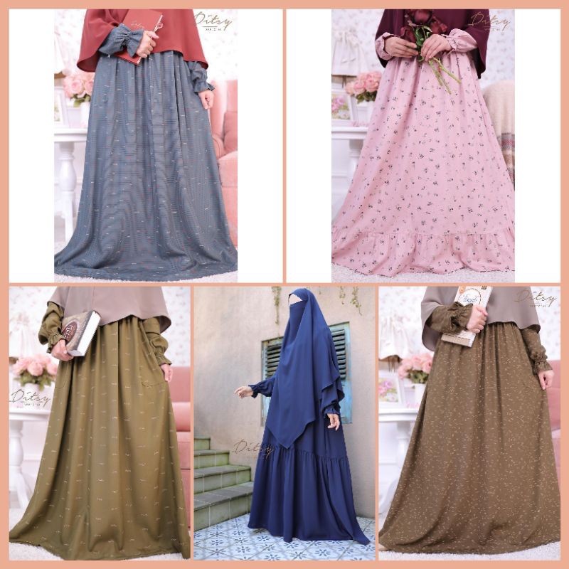 DITSY REJECT SALE Edisi Maret (Tsana Viridian, Vidar Picklegreen, Relyn Pink,  Ditsy Olive, Lelia Ma