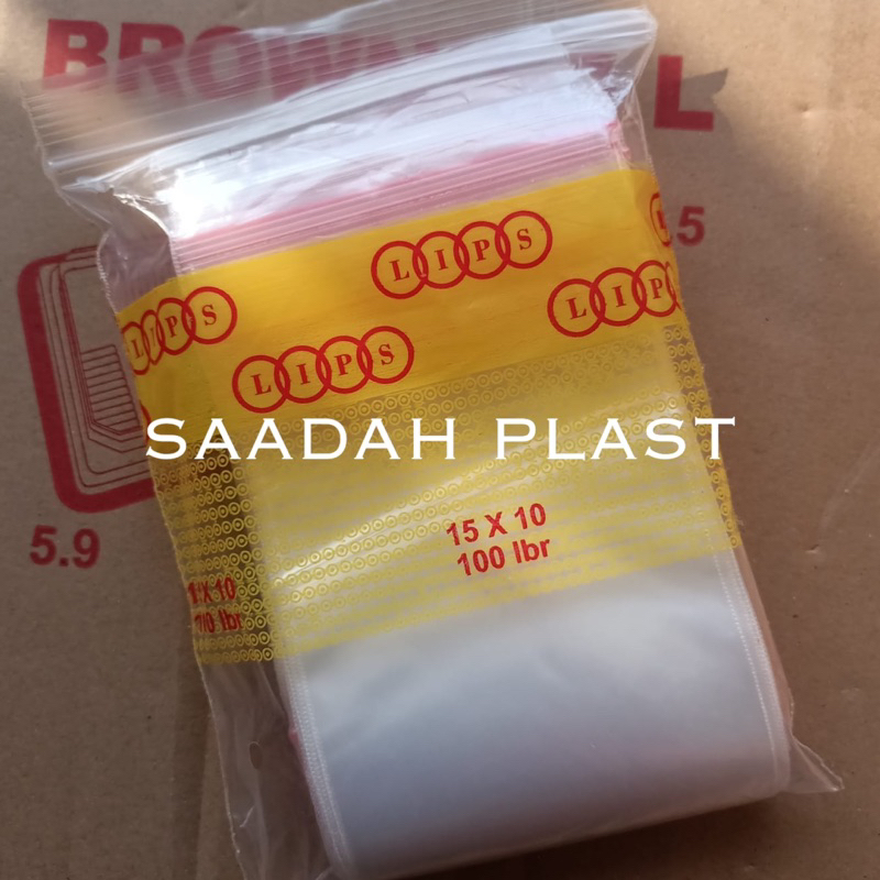Plastik Klip PE 10x15 / Kantong Clip Zipper Lock Bening isi 100lbr
