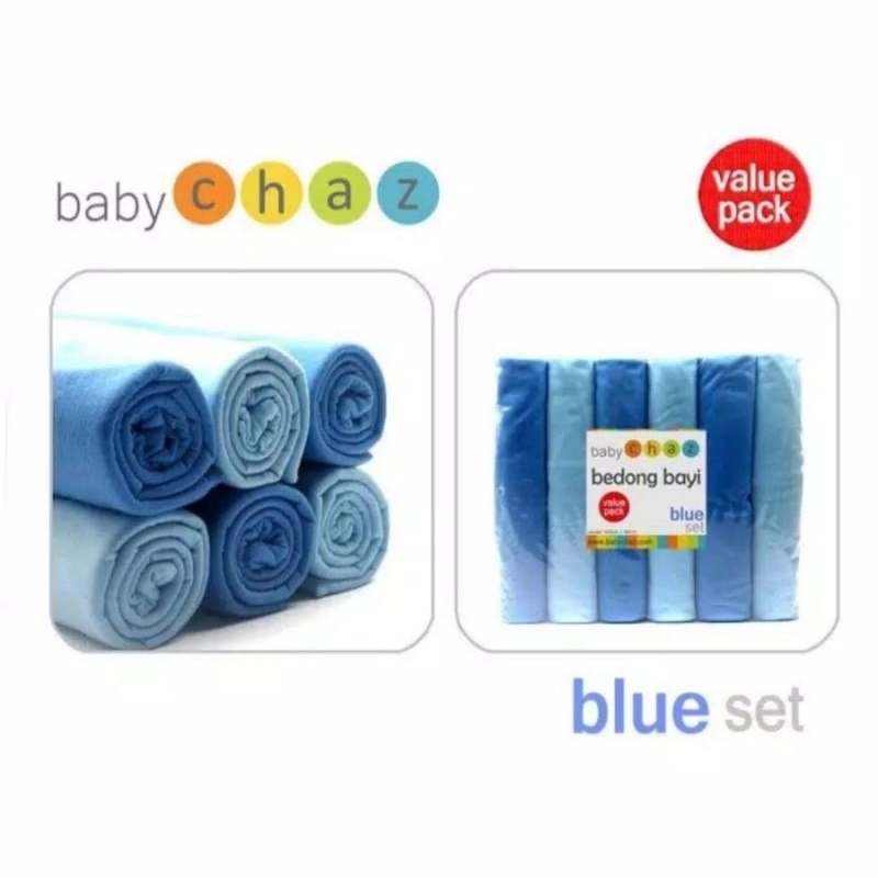 Bedong Baby Chaz Value Pack isi 6 pcs