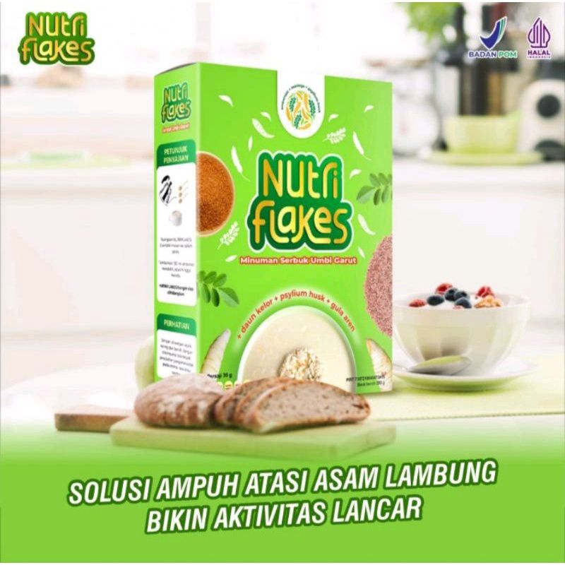 

NUTRIFLAKES - umbi garut obat asam lambung