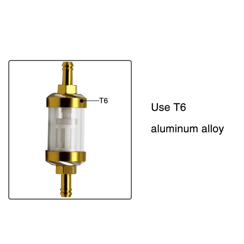 FILTER BENSIN / SARINGAN BENSIN KACA CNC WARNA