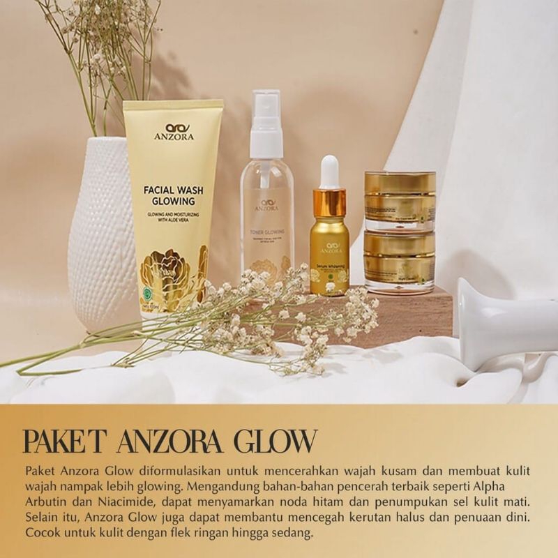 Anzora/Anzora skincare/Skincare Anzora/paket wajah anzora skincare/anzora glow /anzora skincare