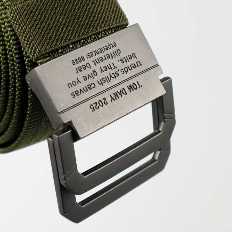 Rhodey Craftman Tali Ikat Pinggang Pria Canvas Buckle Belt - B1030