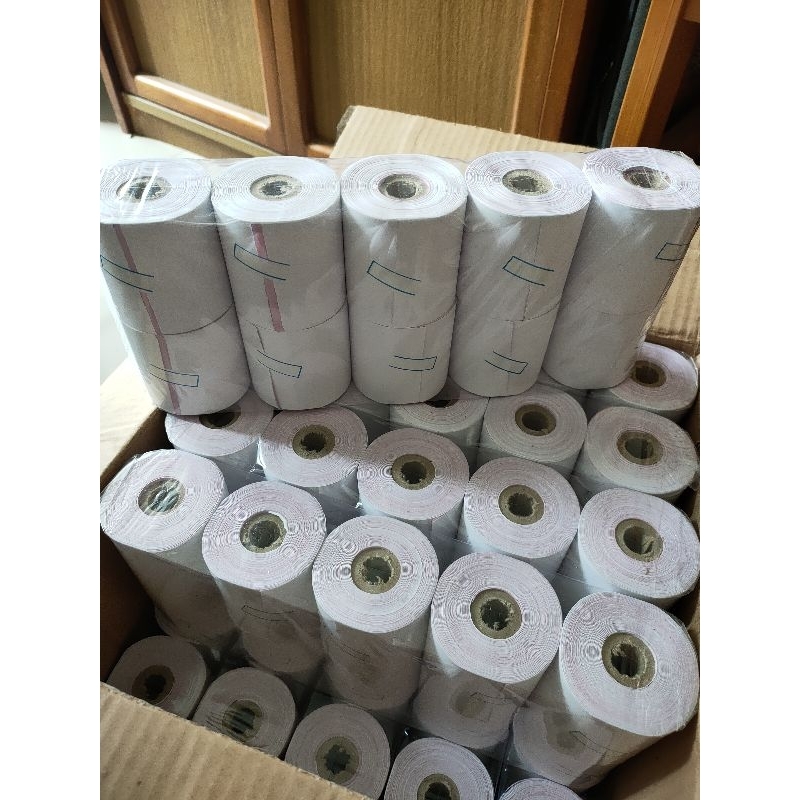 

KERTAS STRUK 58x65/58x58/57x58 NCR 2 PLY KERTAS KASIR TELSTRUK PAPER ROLL