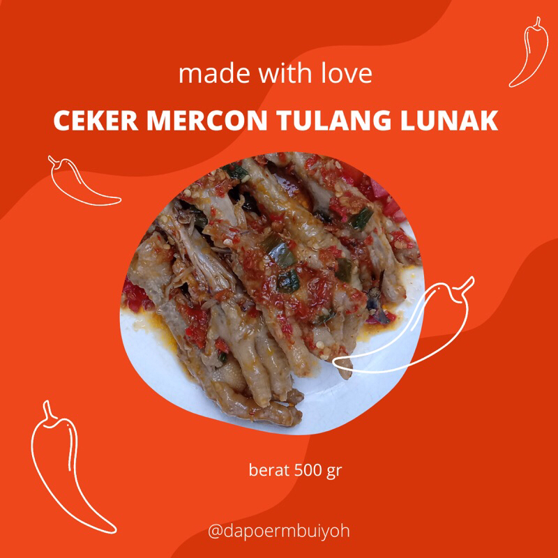 

ceker mercon tulang lunak (frozen food) rumahan by dapoermbuyioh
