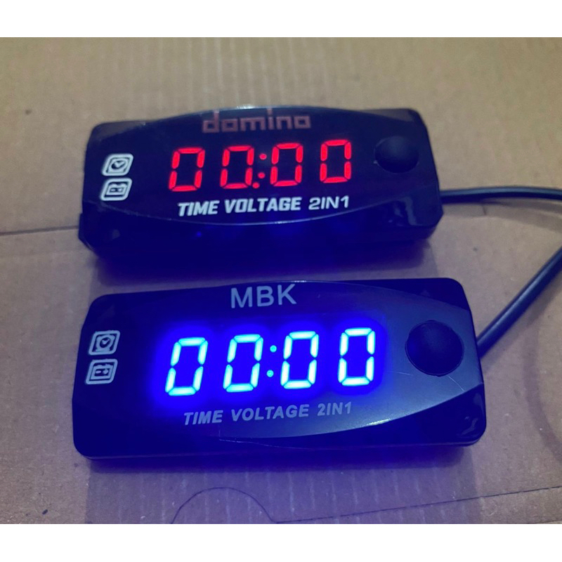 Voltmeter aki dan jam digital amper aki dan jam digital 2in1 universal