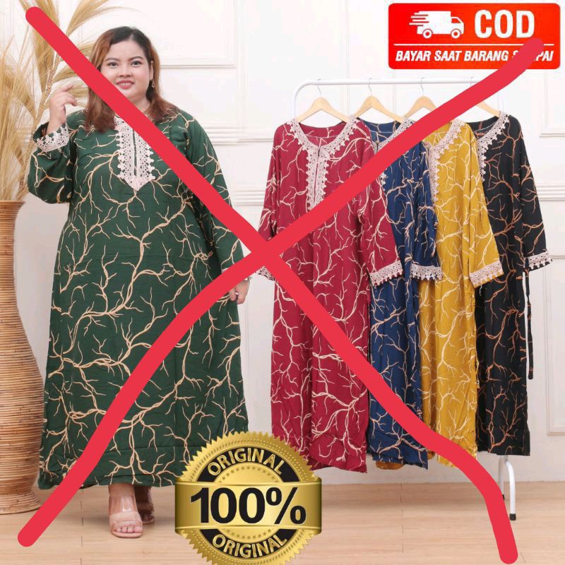 Daster arab DLUSIA YUMNA big size | SUPER JUMBO XXL LD 150 STANDAR LD 118