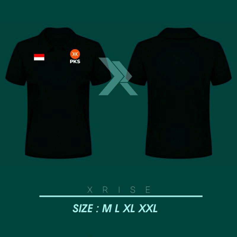 KAOS POLO KERAH PARTAI PKS PARTAI KEADILAN SEJAHTERA