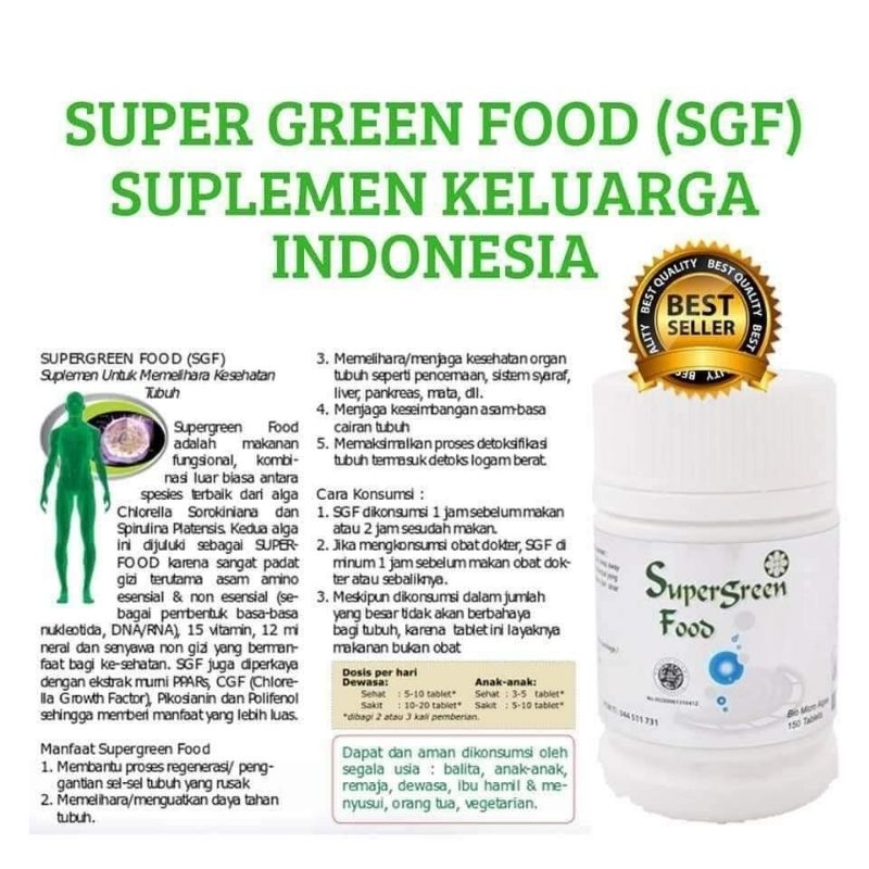 Super Green Food 600 Tablet