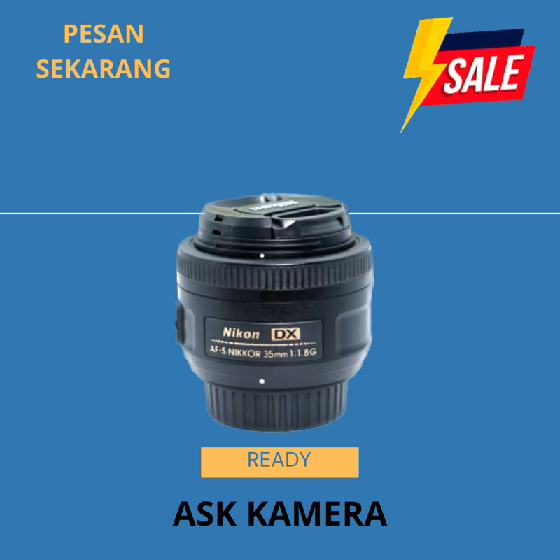 LENSA FIX 35MM F1.8 NIKON TINGGAL PAKAI