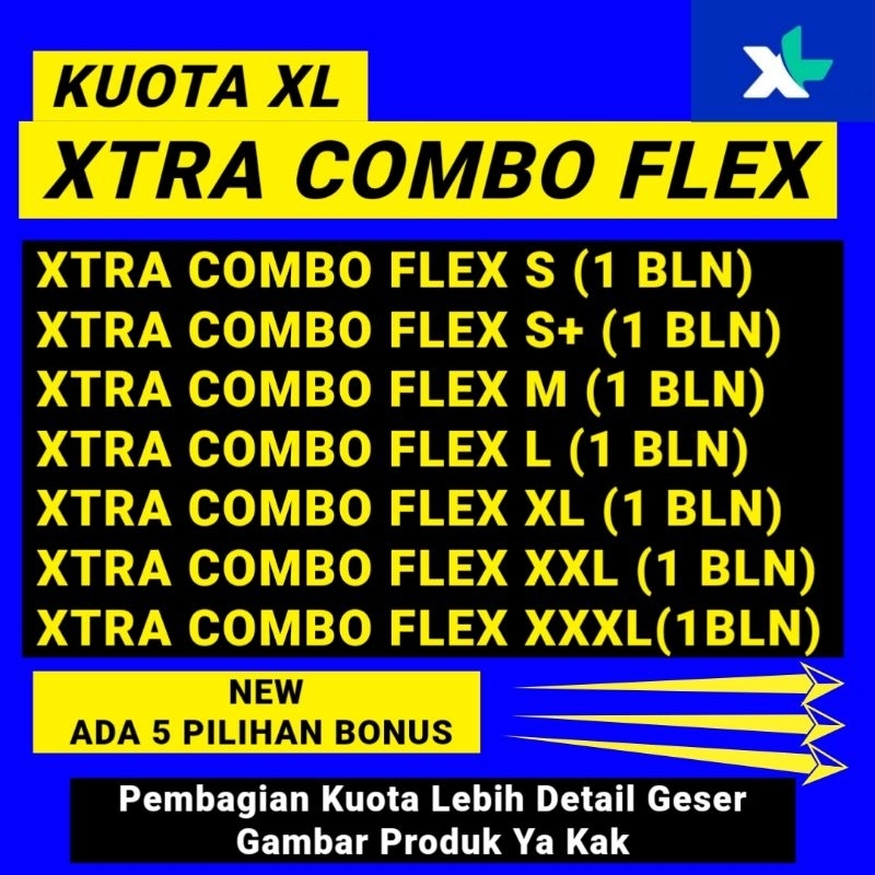 ISI ULANG KUOTA XL XTRA COMBO FLEX BULANAN