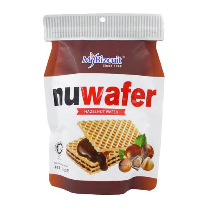 Nuwafer hazelnut wafer 160gr MyBizcuit