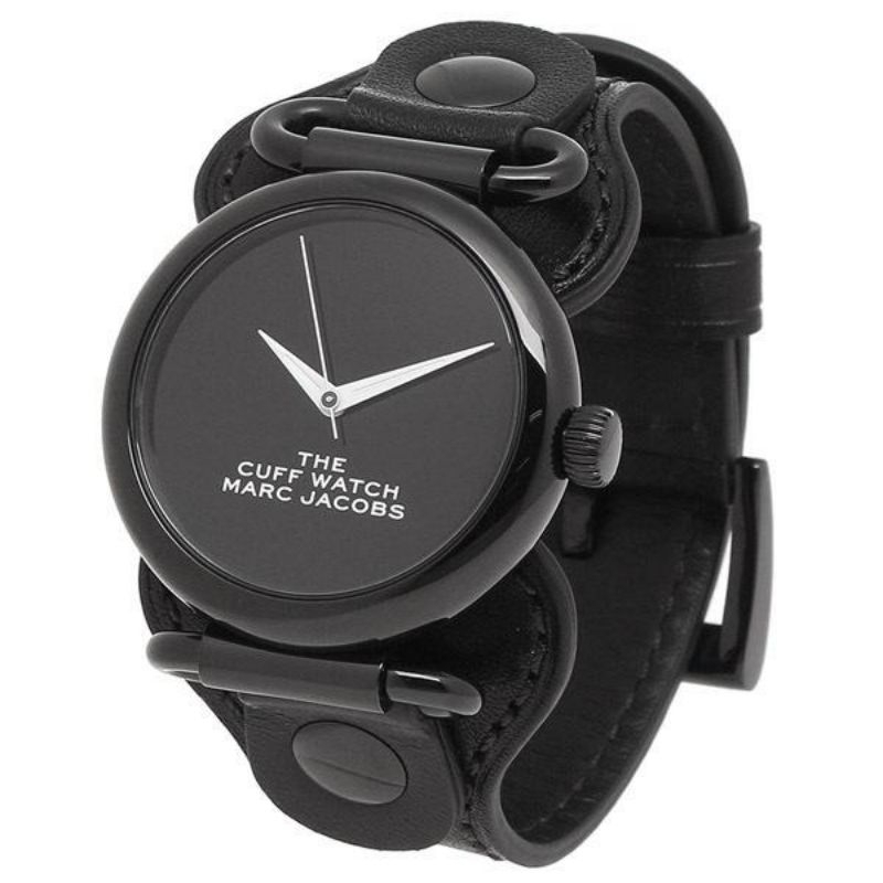 MARC JACOBS The Cuff Quartz Black Dial Ladies Watch MJ0120179296 asli