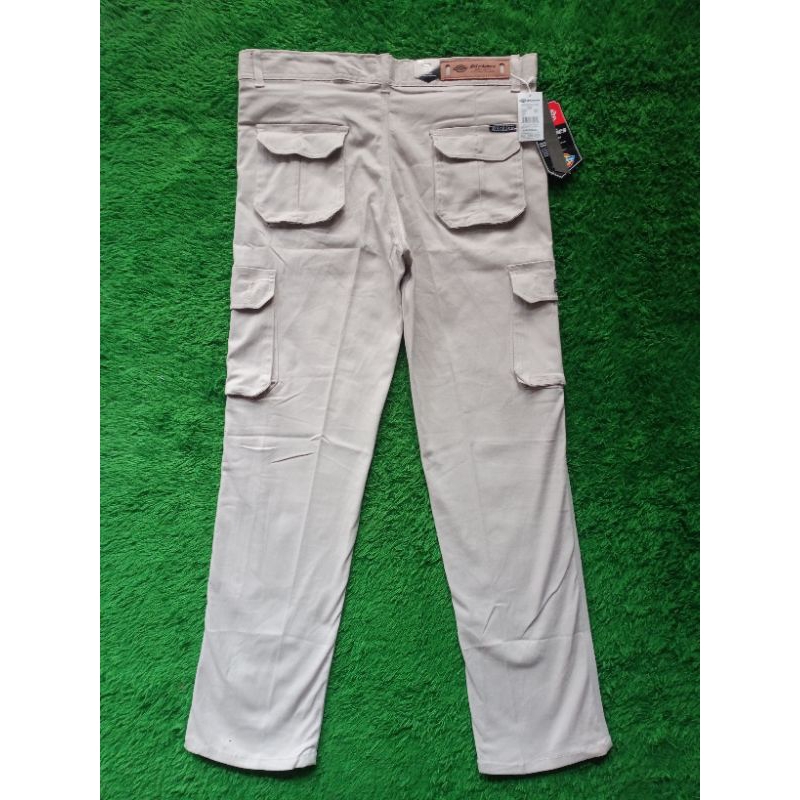 Celana Cargo Panjang Pria Abu Tua Dickies Full Acc