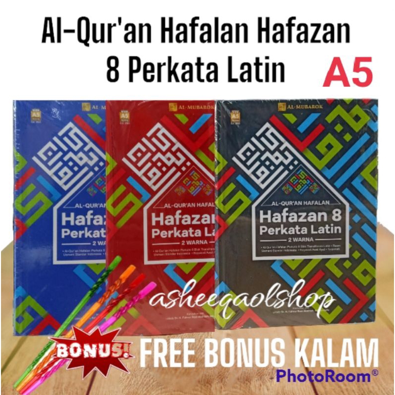 Alquran Hafazan Perkata Latin 8 Blok Terjemah A5 / Al Qur'an Hafalan