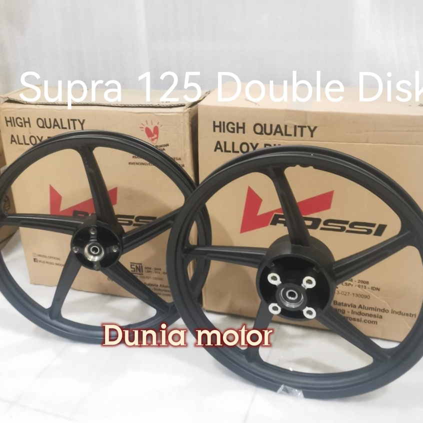 VELG PELEK RACING SUPRA 125 DOUBLE DISK CAKRAM / JUPITER MX NEW 135 DOUBLE DISK PALANG 5