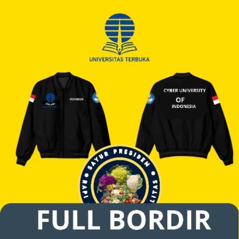 jaket Universitas Terbuka / Jaket Bomber Universitas terbuka