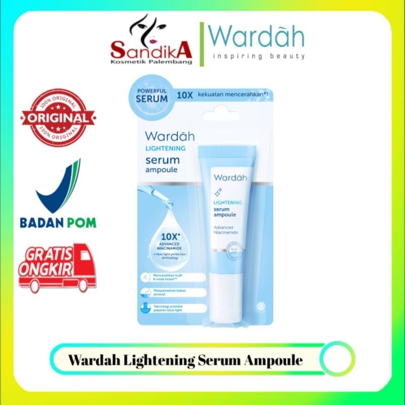 Wardah Lightening Powerful Serum Ampoule 8ml (100% Original)