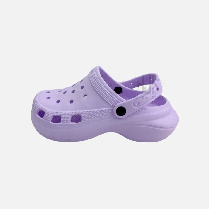 Sandal Wanita Slip On Baim Fuji Polos Viral Jibbitz Sandal CROCS Cewek Sandal Cewek Selop Wedges Platform Phylon Stiker 3D Warna