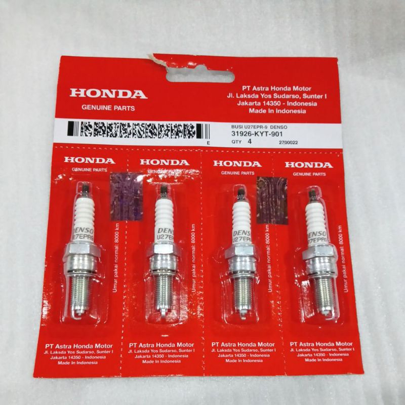 Busi Motor Injeksi Honda AHM KYT Beat FI Vario 125 150 LED Scoopy FI