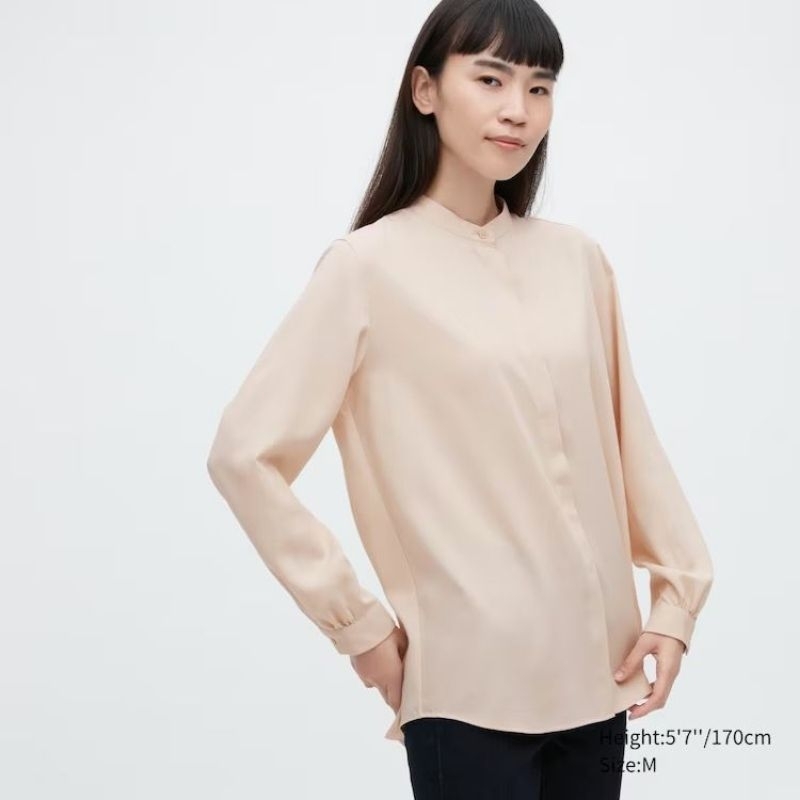 Gu by unq* rayon longsleved blouse
