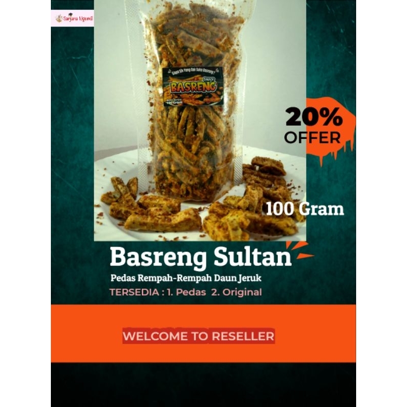 

Basreng Sultan Viral 100 Gram Sarjana ngemil