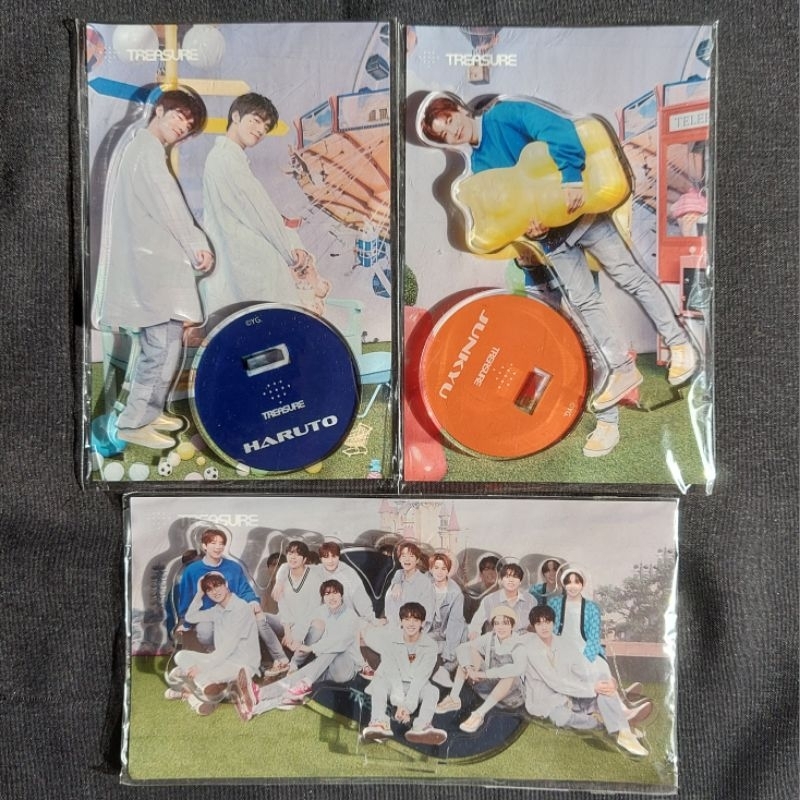 TREASURE MERCH OFFICIAL POP UP STORE JAPAN ACRYLIC STANDEE TWORLD HARUTO JUNKYU GRUP SUMMERGOODS