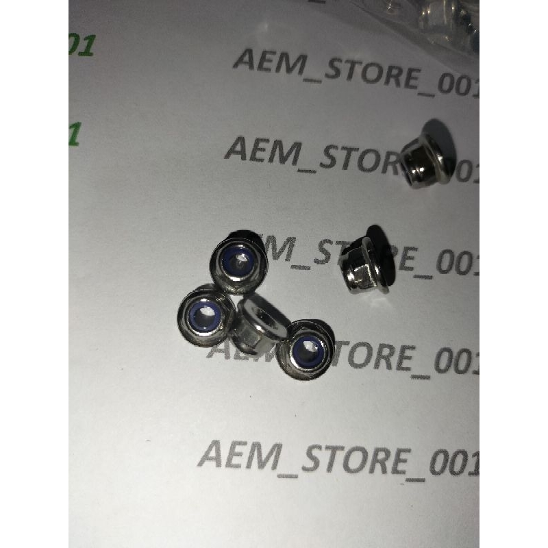 NYLON FLANGE M4 KUNCI 7 STAINLESS 304 A2-70