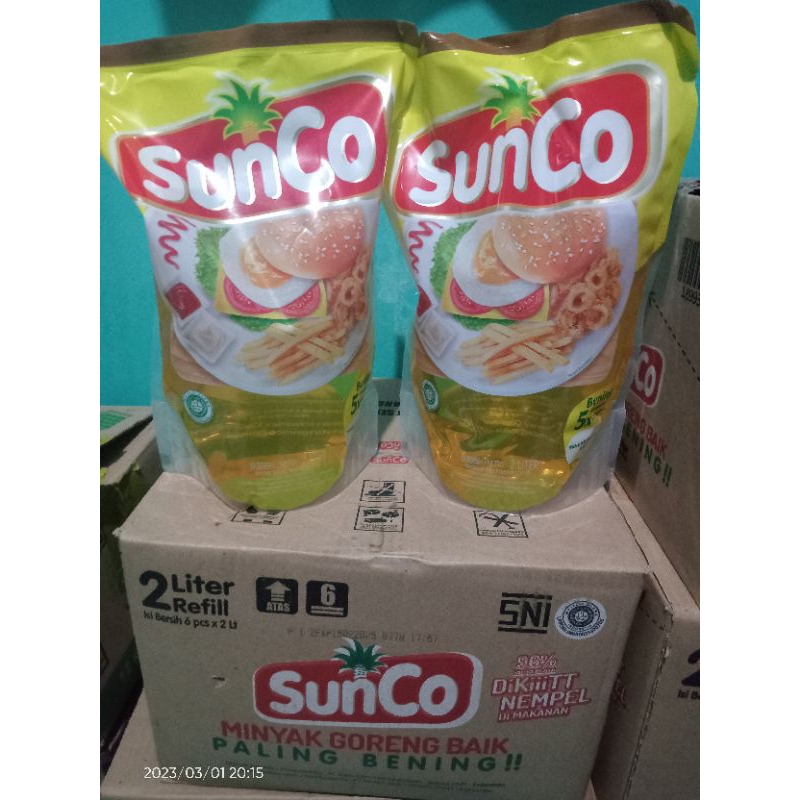 

minyak goreng sunco 2 liter.