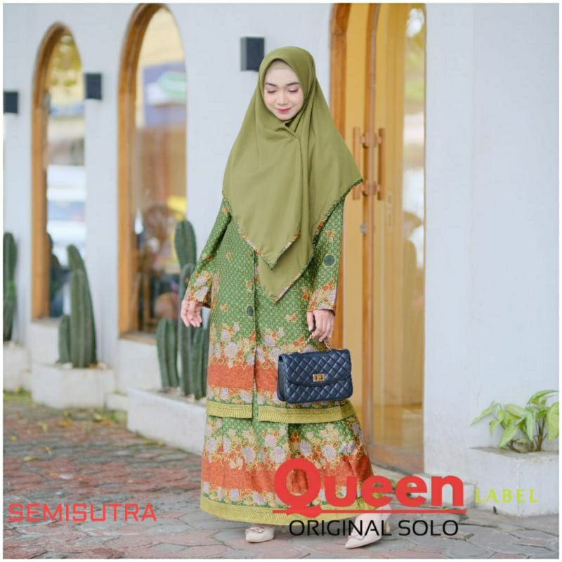 BAJU SET MUSLIMAT - SETELAN PENGAOSAN SEMISUTRA PENGAJIAN NU - SVJ ADEBA