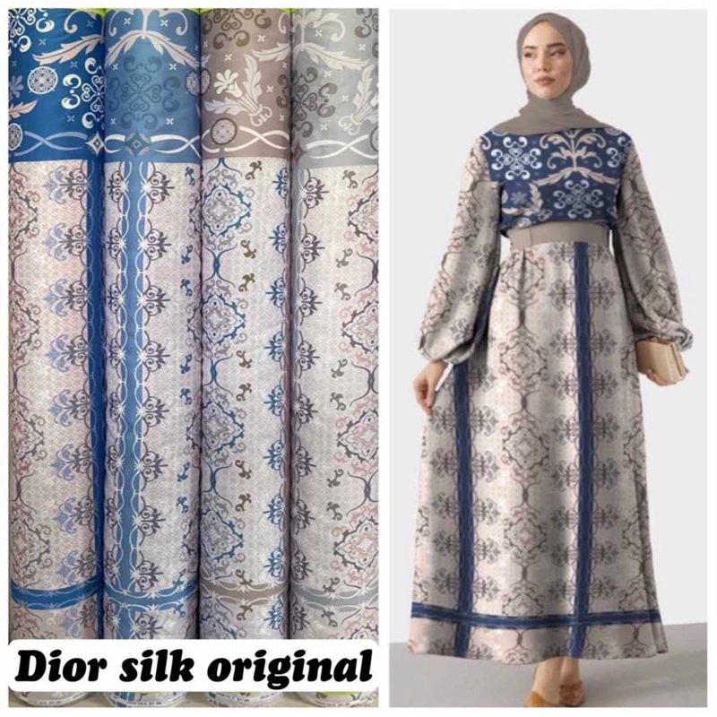 dress dior silk
