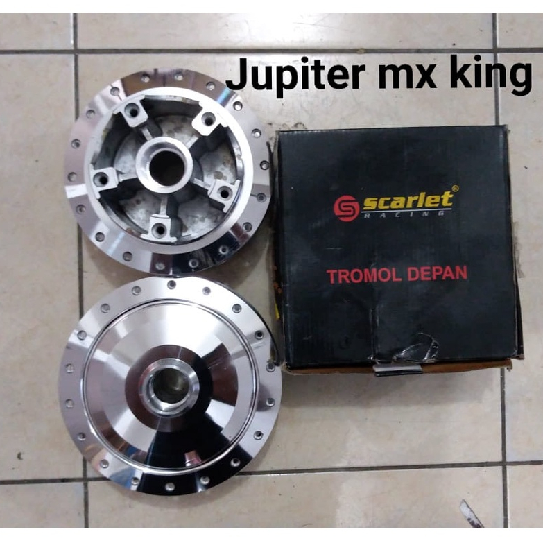 TROMOL CHROM DEPAN BELAKANG YAMAHA JUPITER MX KING | SET TROMOL JUPITER MX KING CHROM