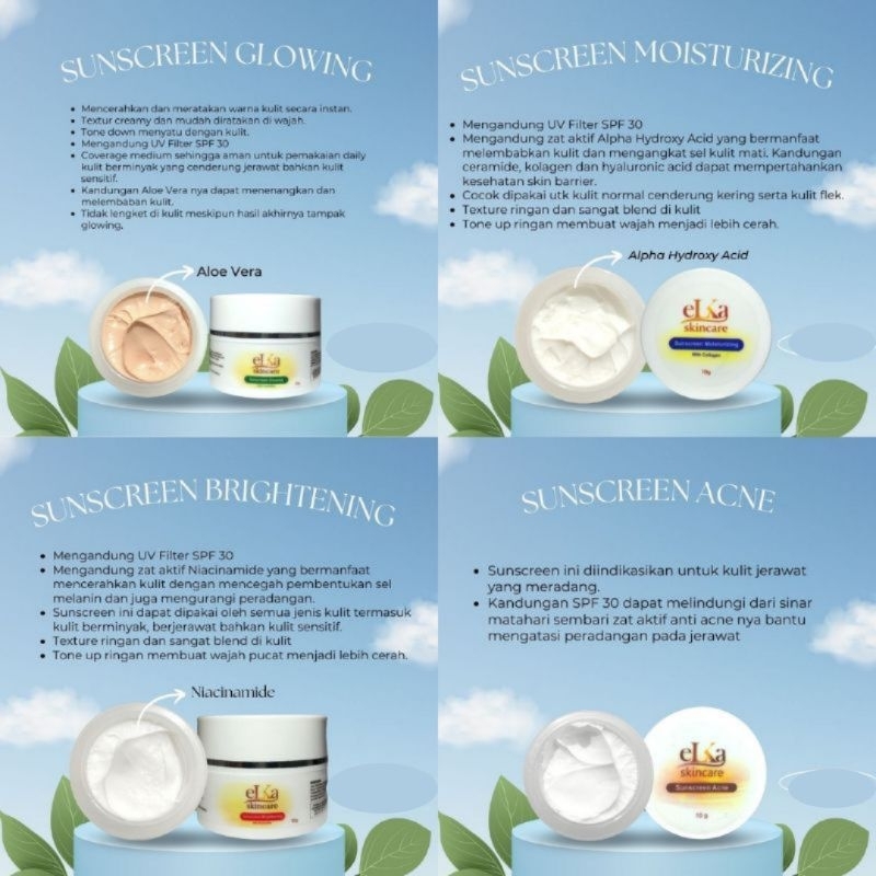 ELKA SKINCARE / CREAM SIANG / KRIM SIANG / SUNSCREEN / SUNSCREEN ELKA SKINCARE / KRIM SIANG ELKA SKI