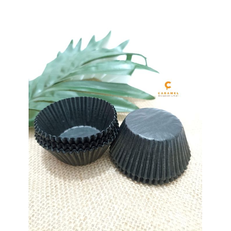 CUP KERTAS HITAM 9.5cm / CUP DIVA BLACK / CUP KUE
