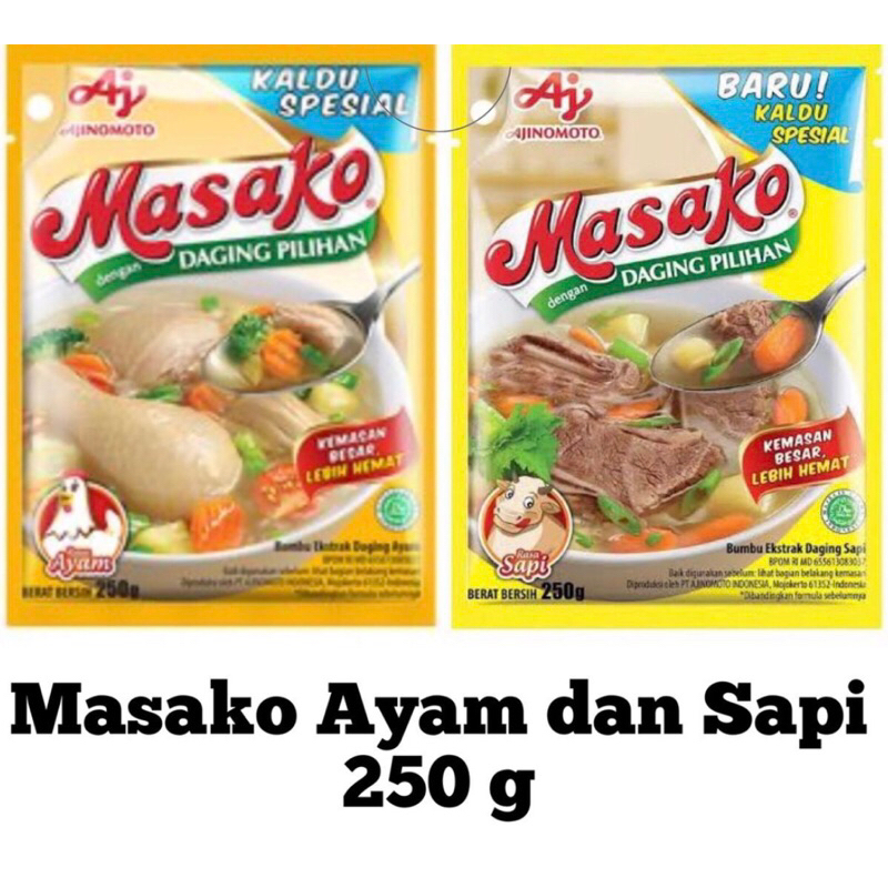 

MASAKO ayam dan sapi/250g/masako penyedap rasa