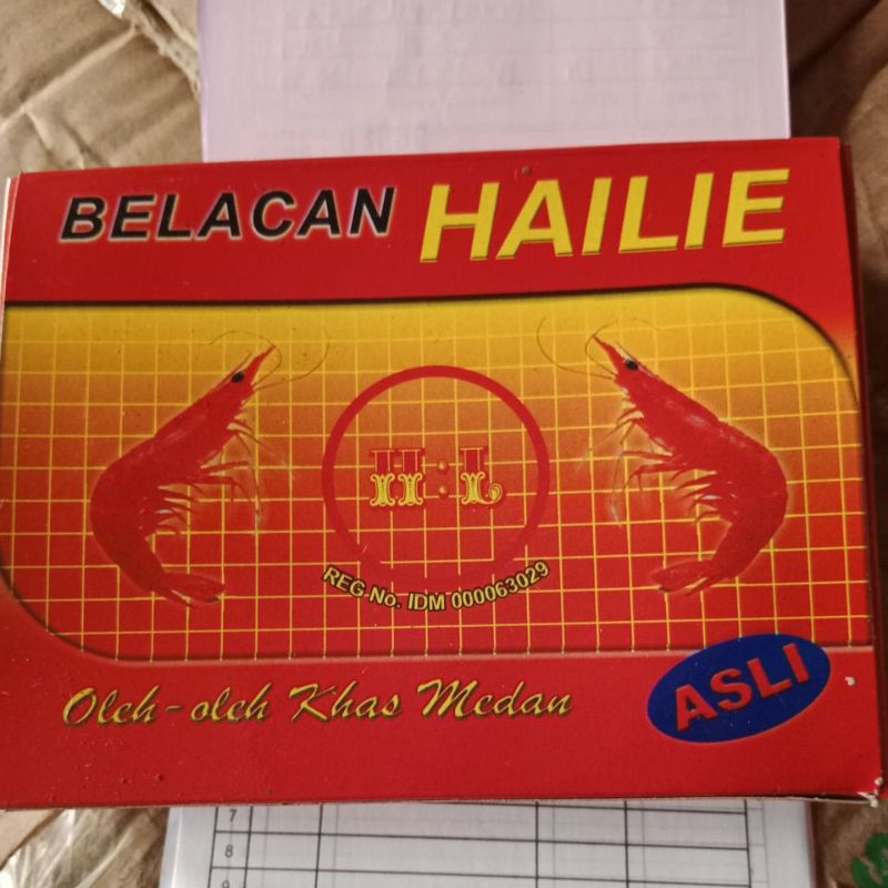 

Terasi/Belacan Medan Hai Lie Jumbo 210 gram