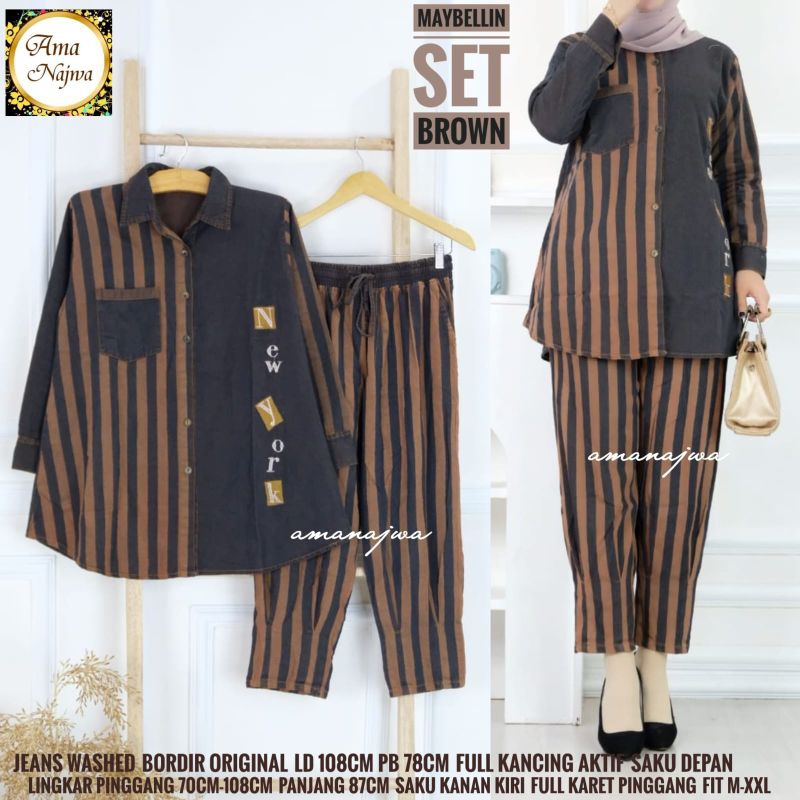 Set mebelin Terbaru Set Wanita Set Dewasa Set jeans Set motif Set ld 110