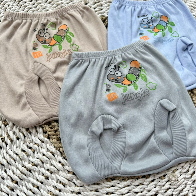 3 PCS Celana Pendek Celana Pop Celana Bayi Bawahan Bayi Celana newborn Hadiah Lahiran Bayi Celana Panjang Bayi ASYAM BABY