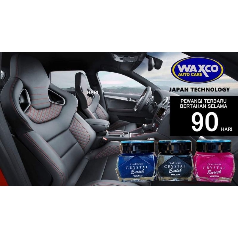 PARFUM / PEWANGI MOBIL WAXCO BLACK MUSK CRYSTAL GLASS 85ML